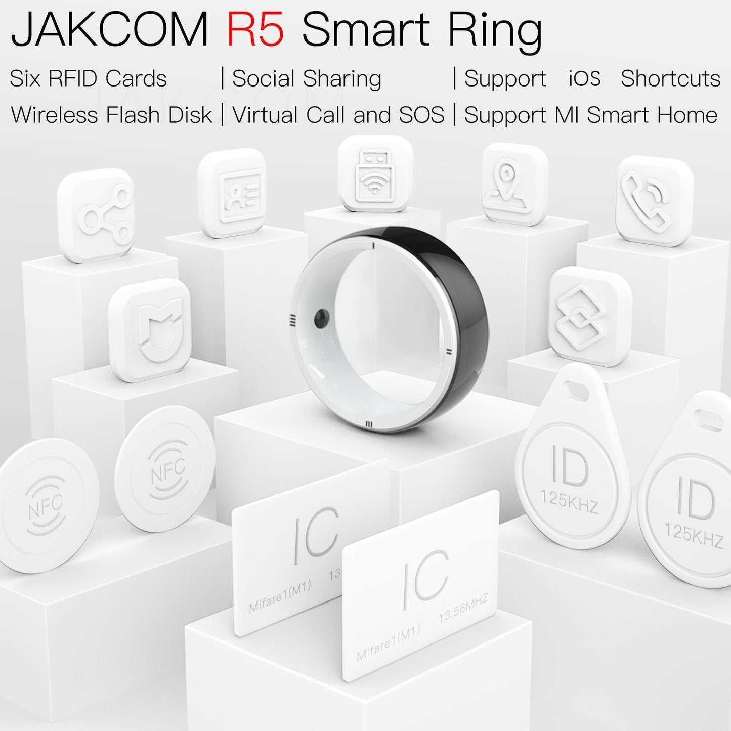 Multifunctional R5 Smart Ring - Wearable Tech