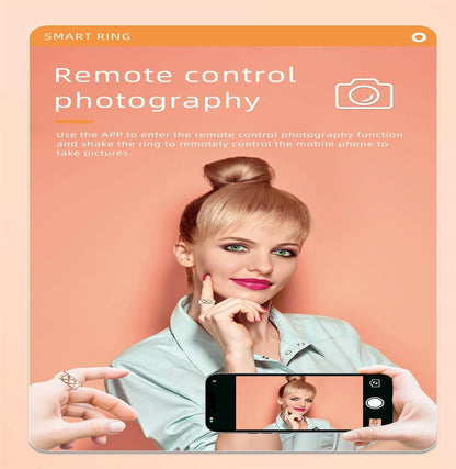 Smart Ring With Heart Rate Blood Oxygen Sleep Monitoring - Multiple Sports Modes - Rose Gold Size 12