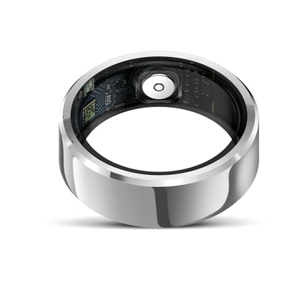 Smart Ring With Heart Rate Blood Oxygen And Sleep Monitoring - Size 11 - Black