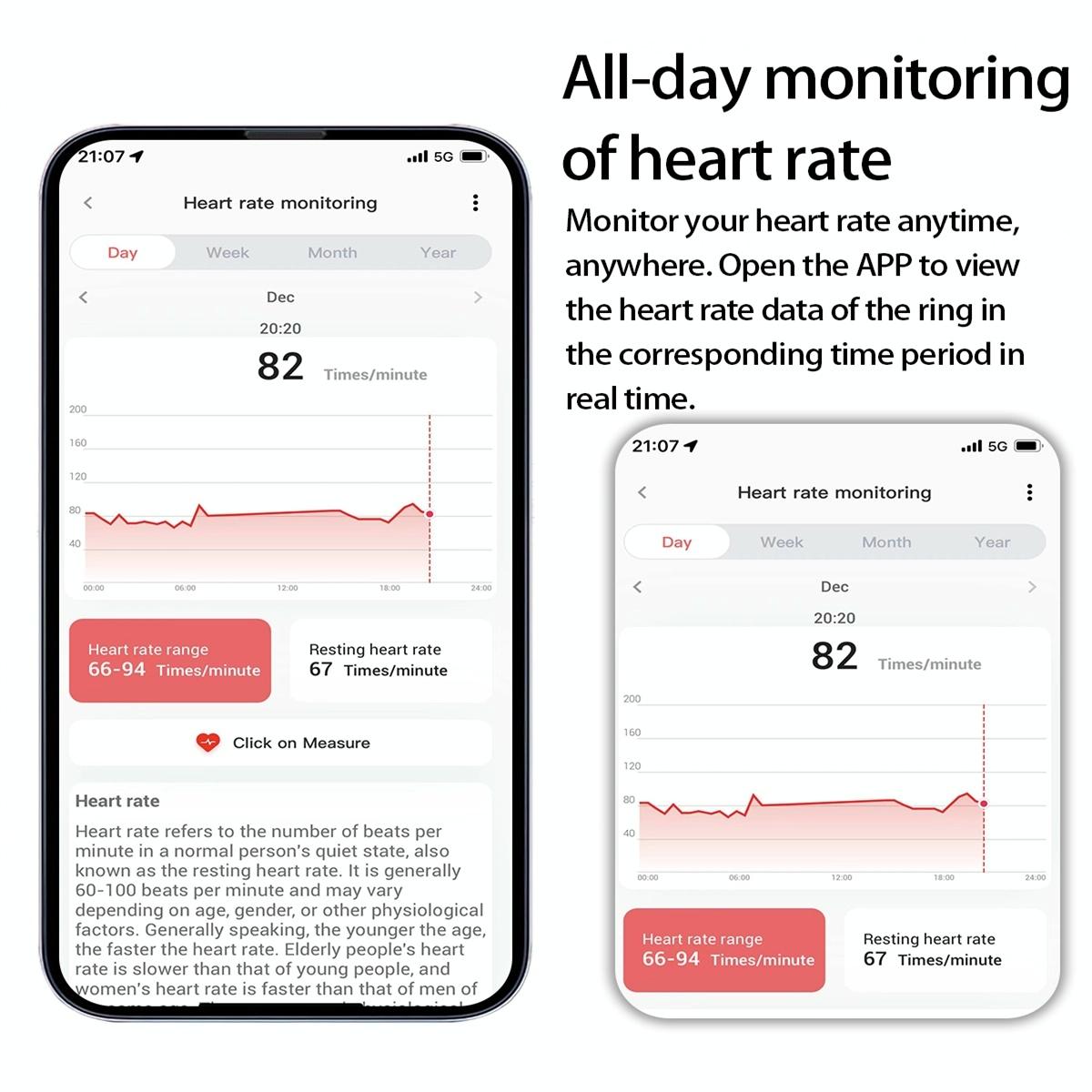 Smart Ring With Health Monitoring Gesture Control And Somatosensory Games - Size 9 - Black