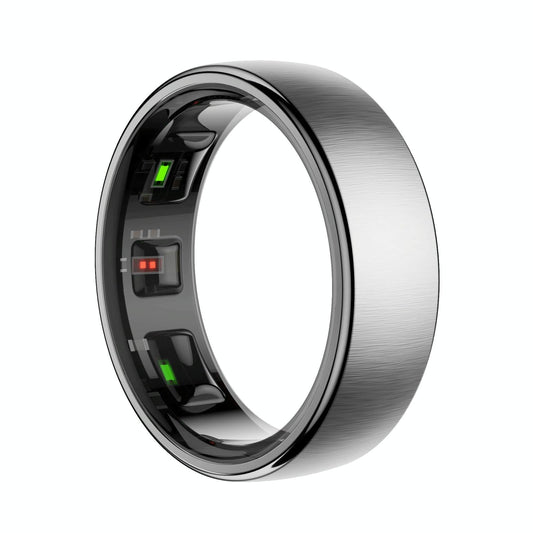 Smart Ring Heart Rate Blood Oxygen Sleep Sports Size 10 - Black