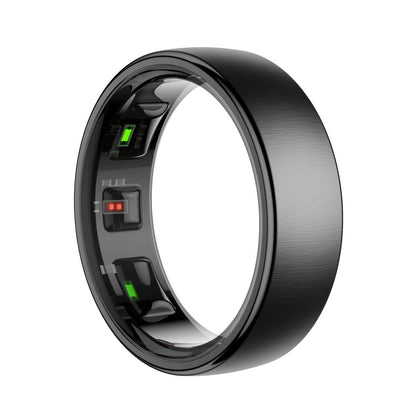 Smart Ring Heart Rate Blood Oxygen Sleep Sports Size 10 - Black