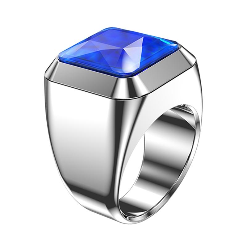 Smart Ring With Heart Rate Blood Oxygen Sleep And Remote Photography Support - Blue