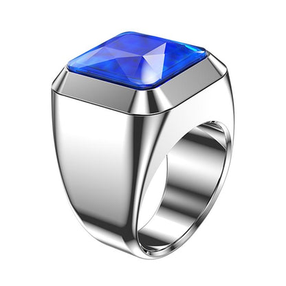 Smart Ring With Heart Rate Blood Oxygen Sleep And Remote Photography Support - Blue