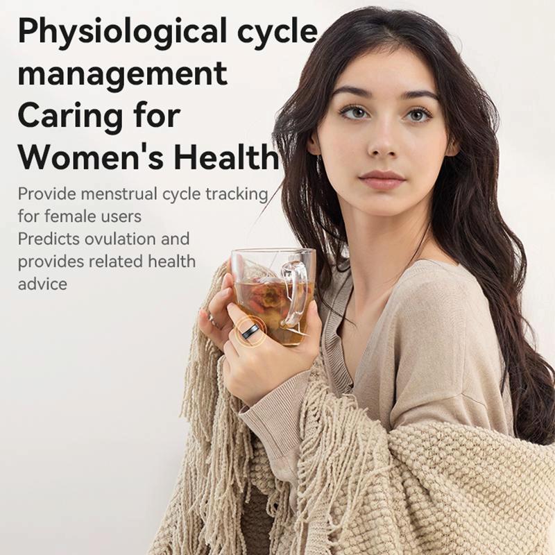 Smart Health Ring Temp Heart Rate Bp Reminder - 57Mm