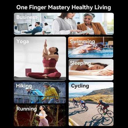 Smart Health Ring Temp Heart Rate Bp Reminder - 57Mm