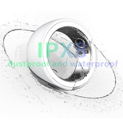 Smart Ring With Heart Rate Blood Oxygen Sleep & Sports Modes - R8 Size 16 - Black