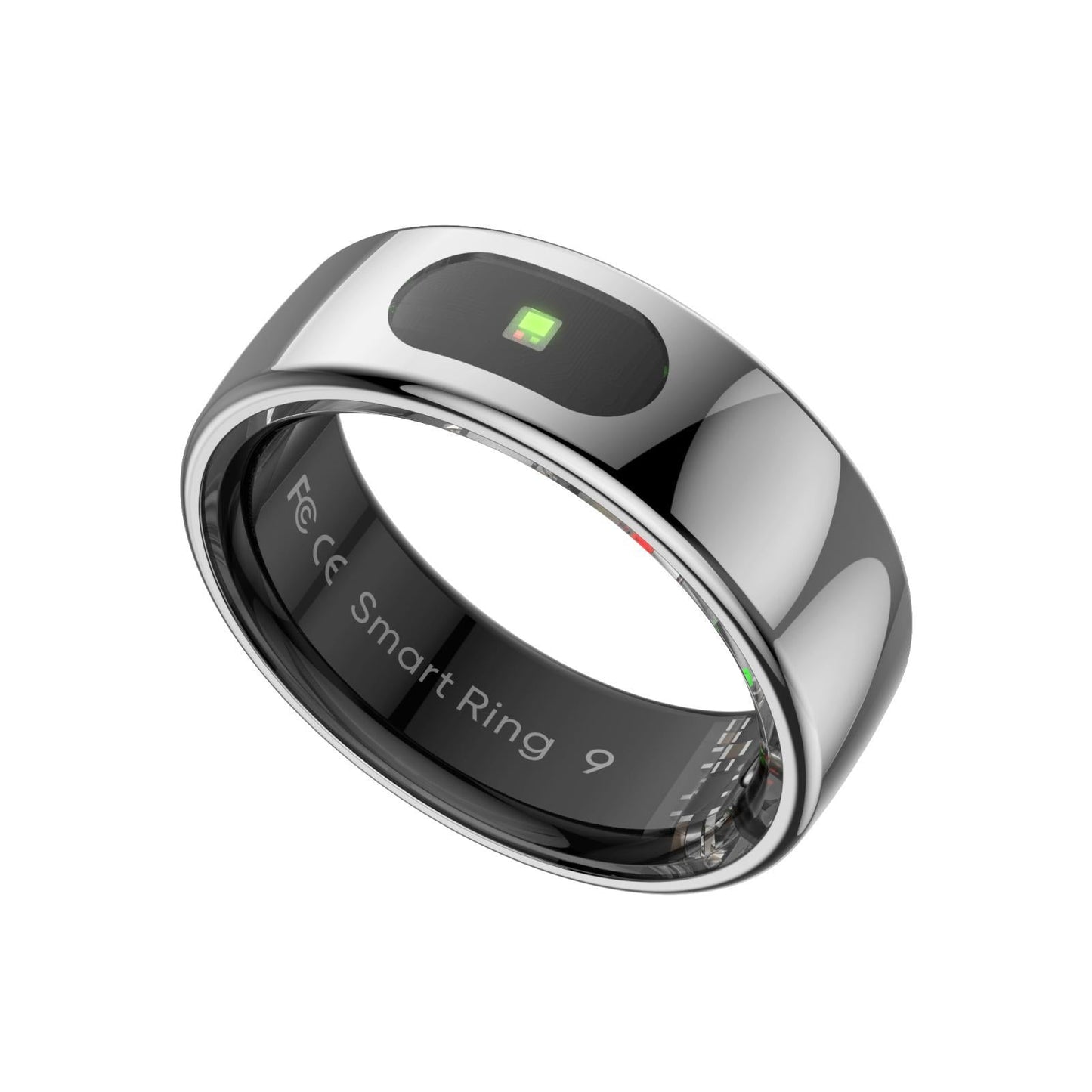 Smart Ring Heart Rate Blood Oxygen Sleep Sports Size 9 - Black