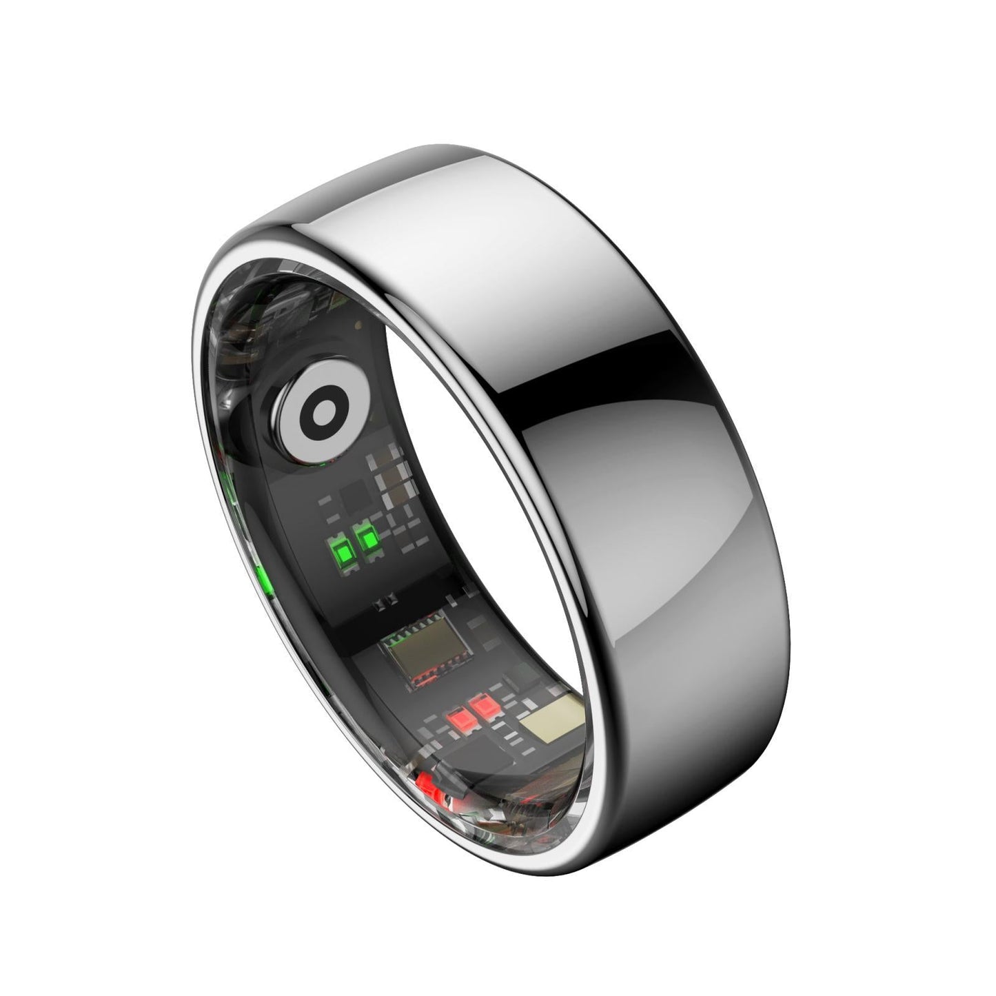 Smart Ring Heart Rate Blood Oxygen Sleep Sports Size 9 - Black