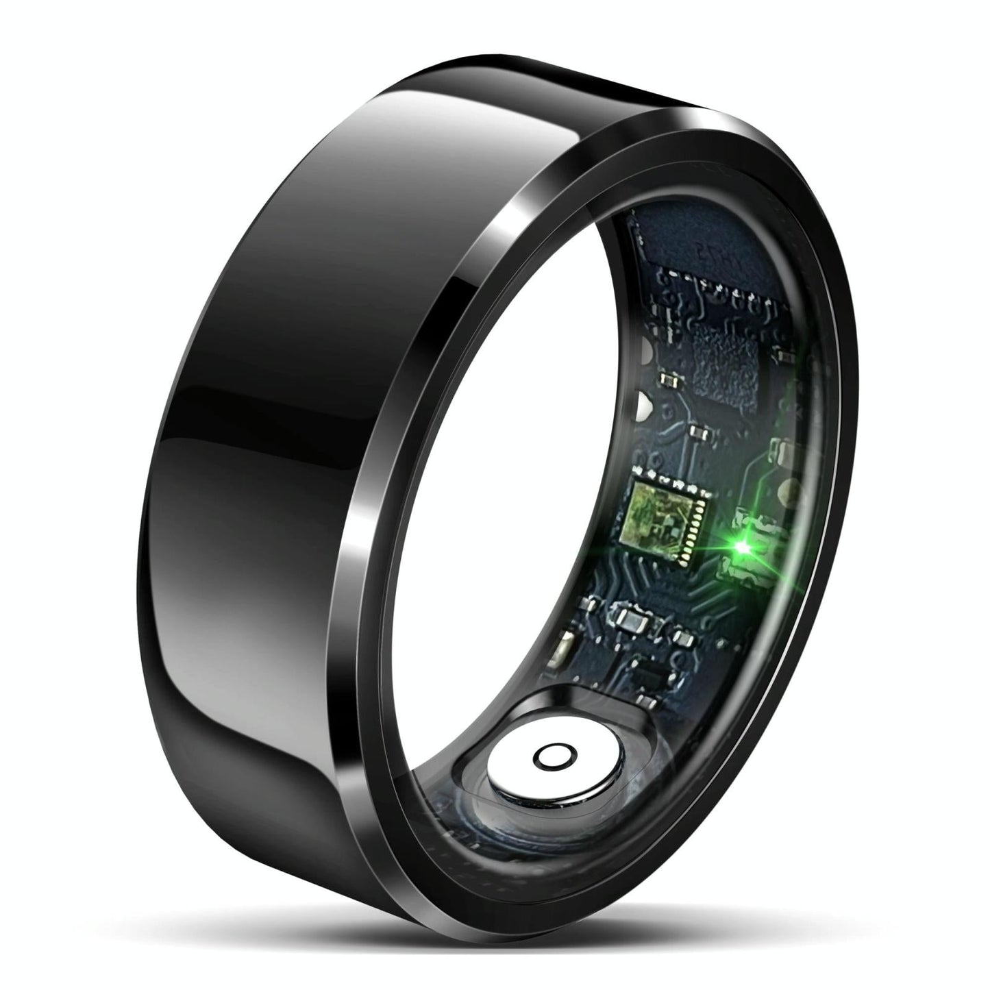 Smart Ring With Heart Rate Blood Oxygen And Sleep Monitoring - R6 Size 8 - White