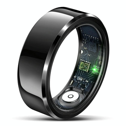 Smart Ring With Heart Rate Blood Oxygen And Sleep Monitoring - R6 Size 8 - White