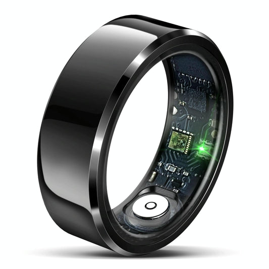Smart Ring With Heart Rate Blood Oxygen And Sleep Monitoring - R6 Size 8 - White