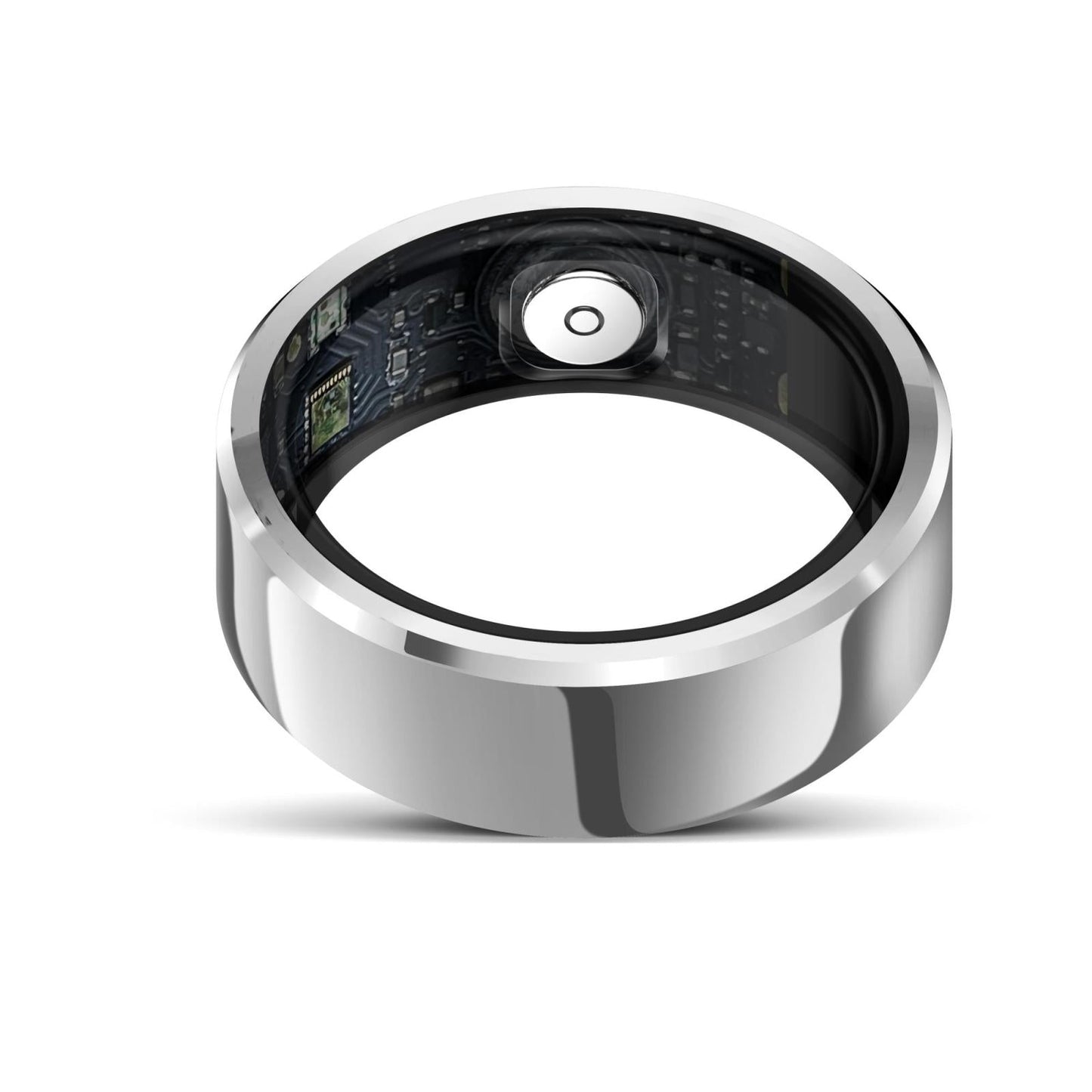 Smart Ring With Heart Rate Blood Oxygen And Sleep Monitoring - R6 Size 8 - White