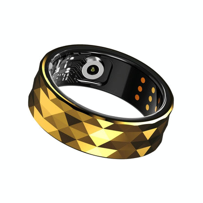 Smart Ring For Health Monitoring And Exercise - R12M Size 18 - Gold