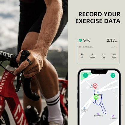 Smart Ring With Heart Rate Blood Oxygen Sleep & Sports Modes - Size 13 - Gold