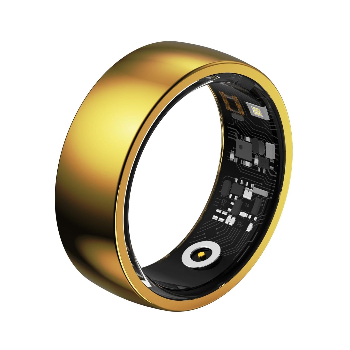 Smart Ring For Health Monitoring And Family Care - Size 20 - Gold
