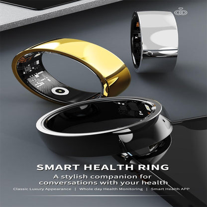 Smart Ring For Health Monitoring And Family Care - Size 20 - Gold