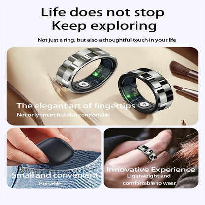 Smart Ring With Health Monitoring Gesture Control And Somatosensory Games - Size 11 - Silver
