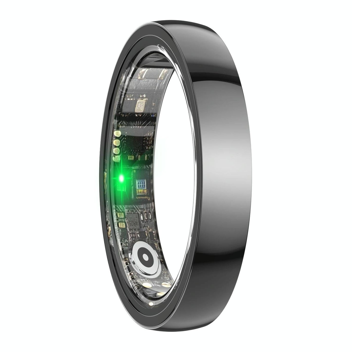 Smart Ring With Heart Rate Blood Oxygen Sleep & Sports Modes - Size 13 - White
