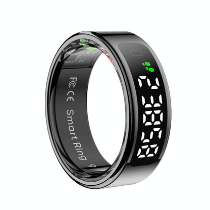 Smart Ring Heart Rate Blood Oxygen Sleep Sports Size 9 - Gold