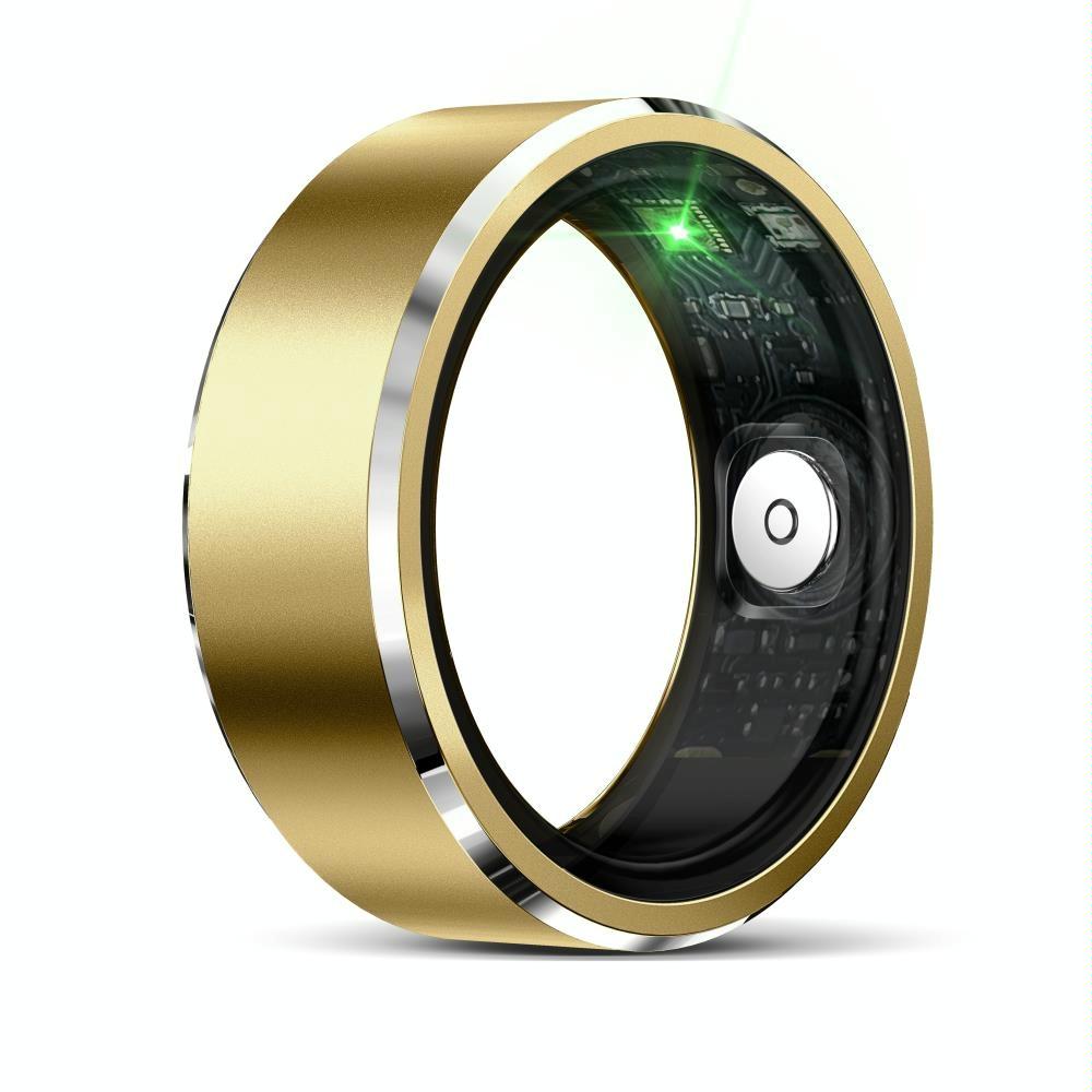 Smart Ring For Health Monitoring & Multiple Sports Modes - Size 10 - Gold