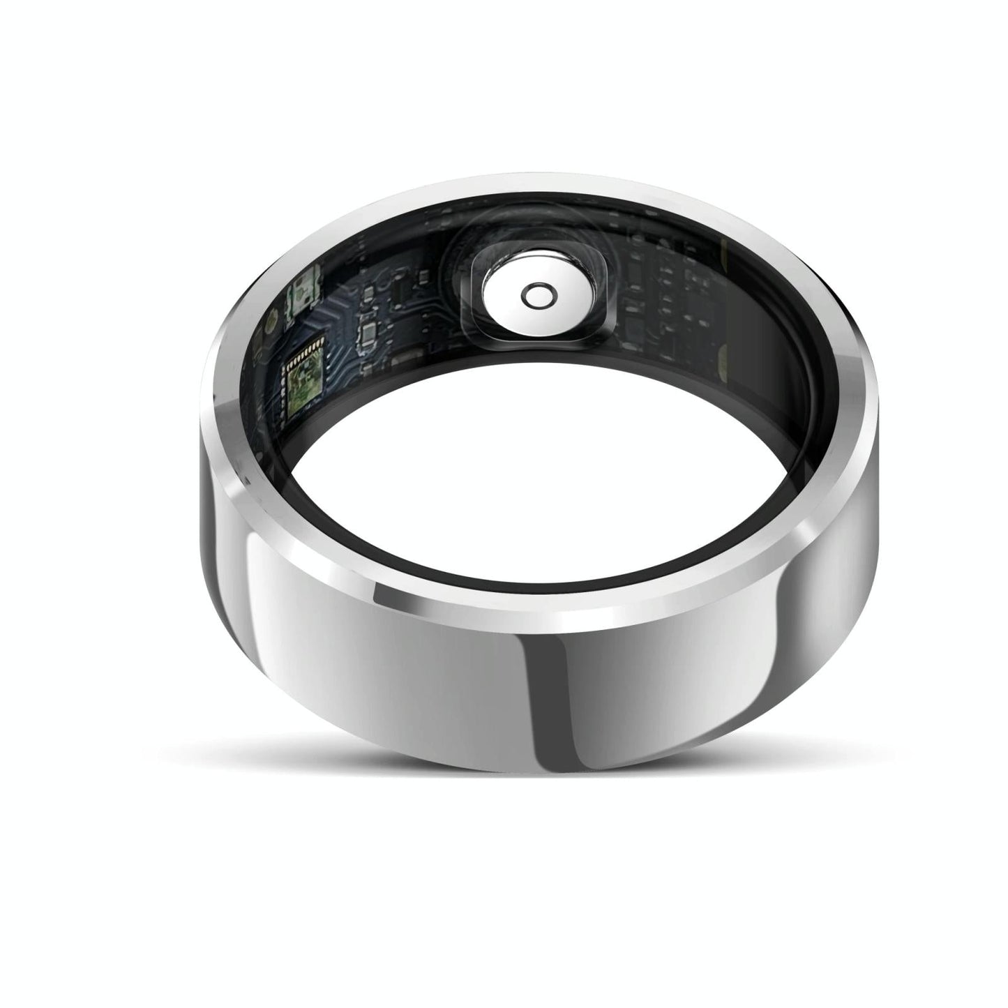 Smart Ring With Heart Rate Blood Oxygen And Sleep Monitoring - Size 10 - White