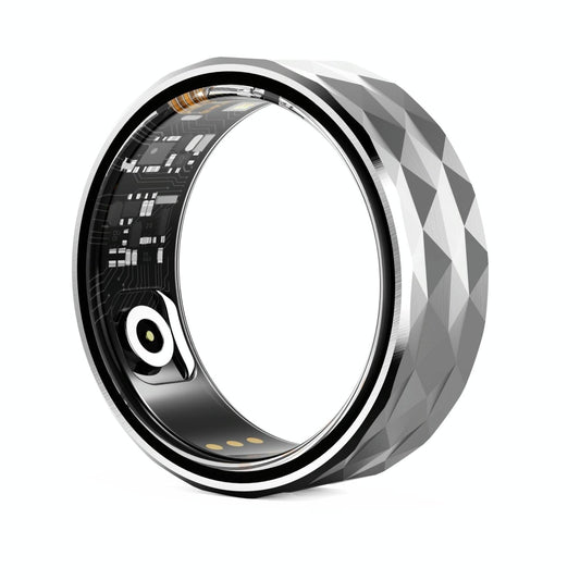 Smart Ring For Health Monitoring & Exercise - R12M Size 20 - Silver