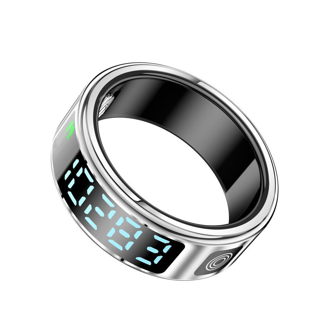 Smart Ring Gesture Control Health Monitoring Sports Modes - Silver