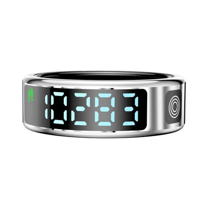 Smart Ring Gesture Control Health Monitoring Sports Modes - Silver