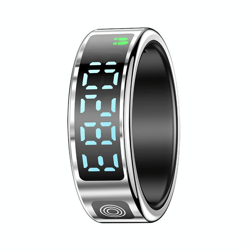 Smart Ring Gesture Control Health Monitoring Multiple Sports Size 11 - Silver