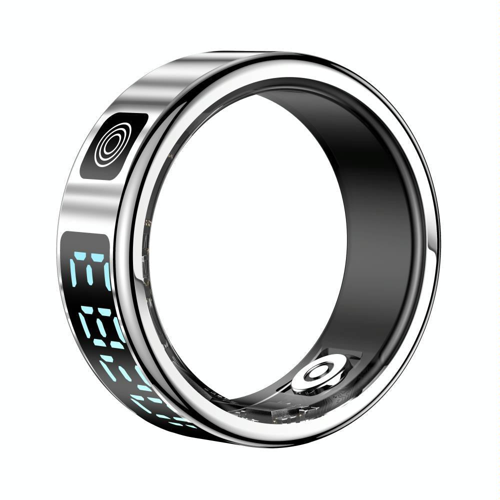 Smart Ring Gesture Control Health Monitoring Multiple Sports Size 11 - Silver