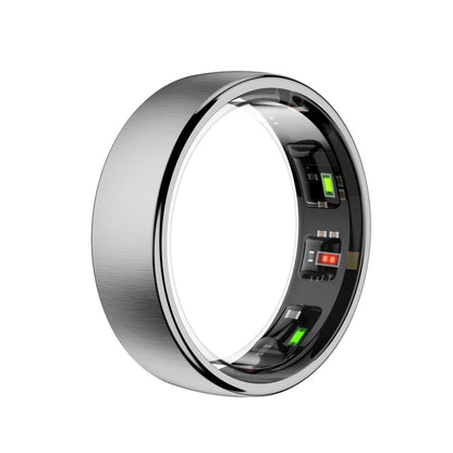 Smart Ring Heart Rate Blood Oxygen Sleep Sports Size 11 - Silver