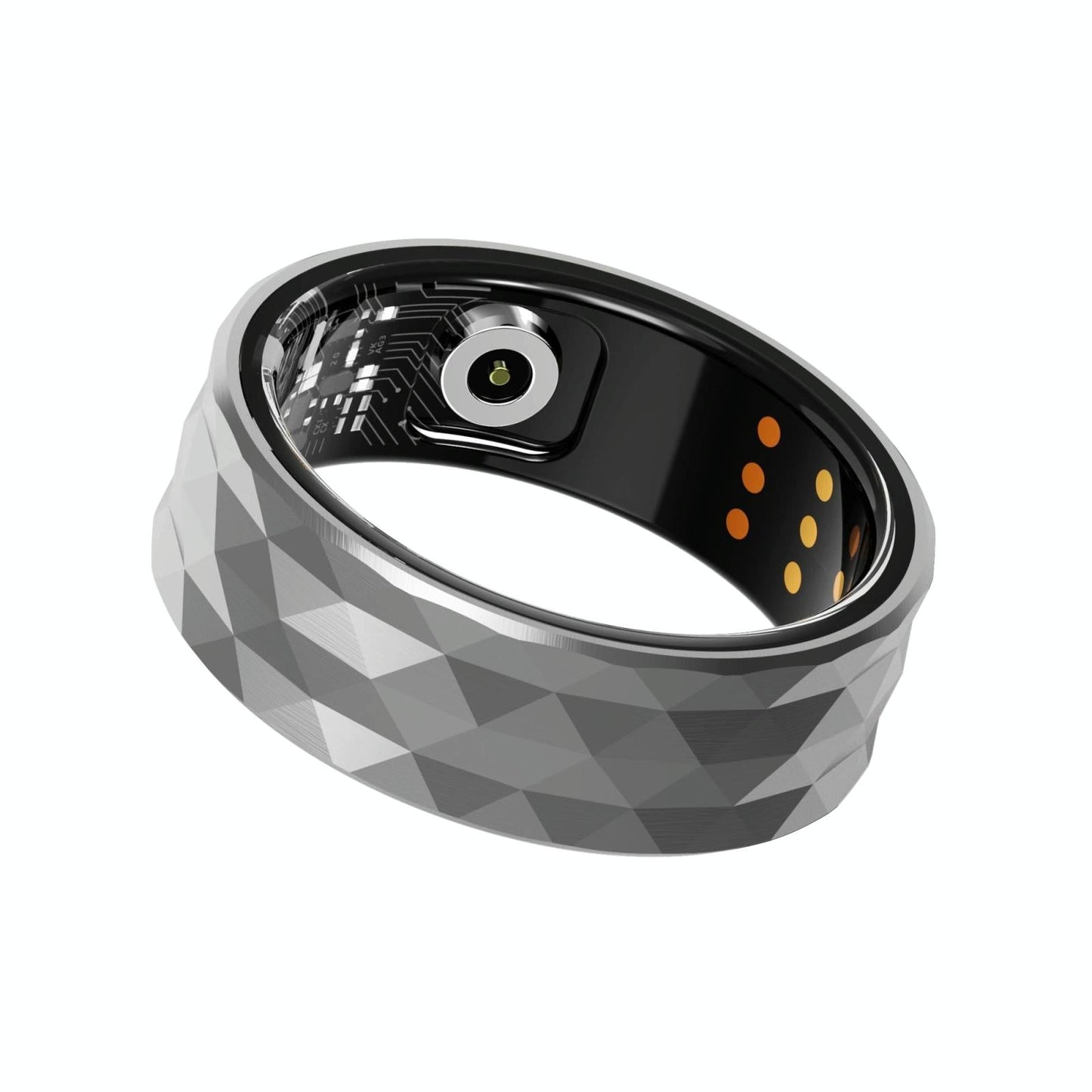 Smart Ring For Health Monitoring & Exercise - Size 22 - Silver
