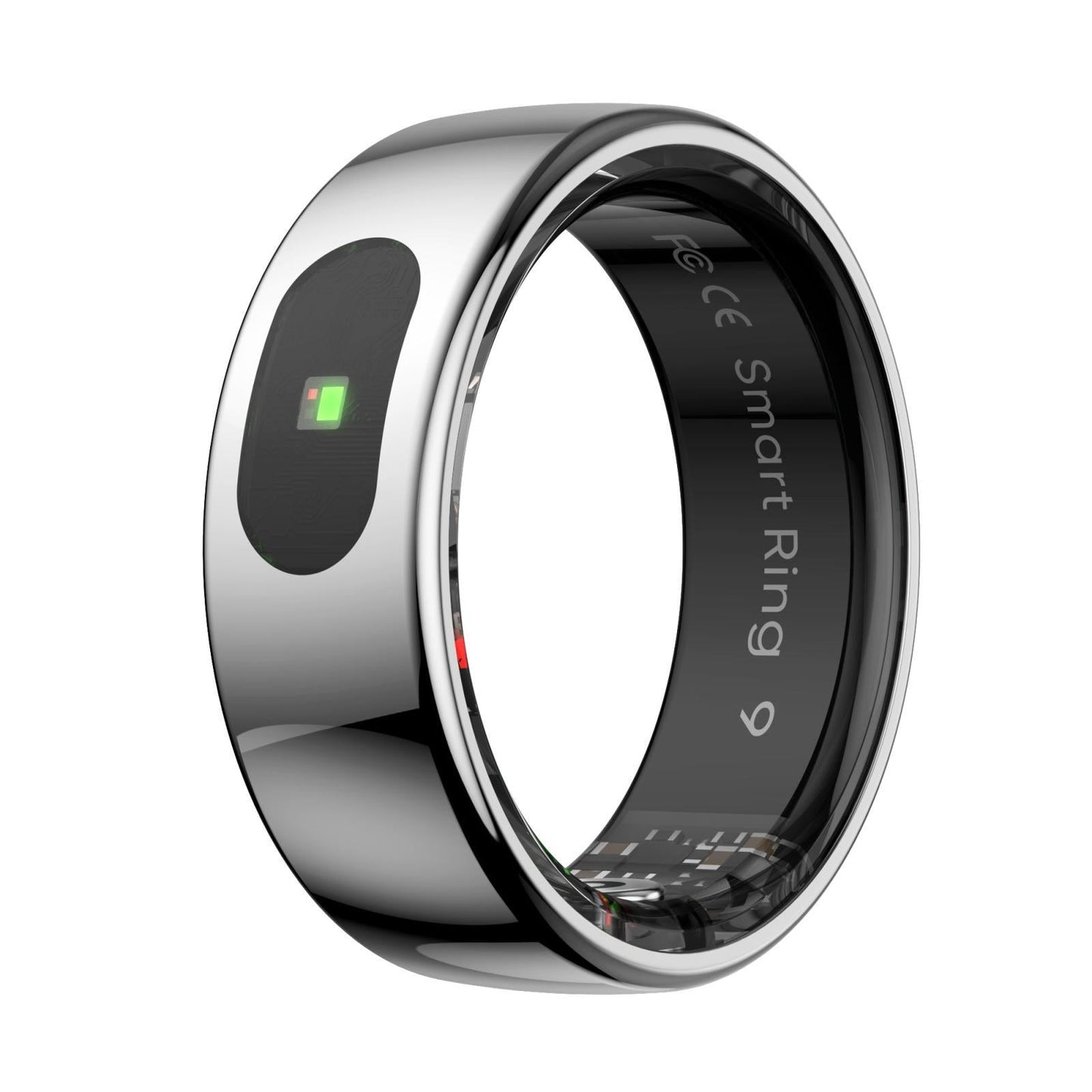 7 Smart Ring Heart Rate Blood Oxygen Sleep Sports - Silver