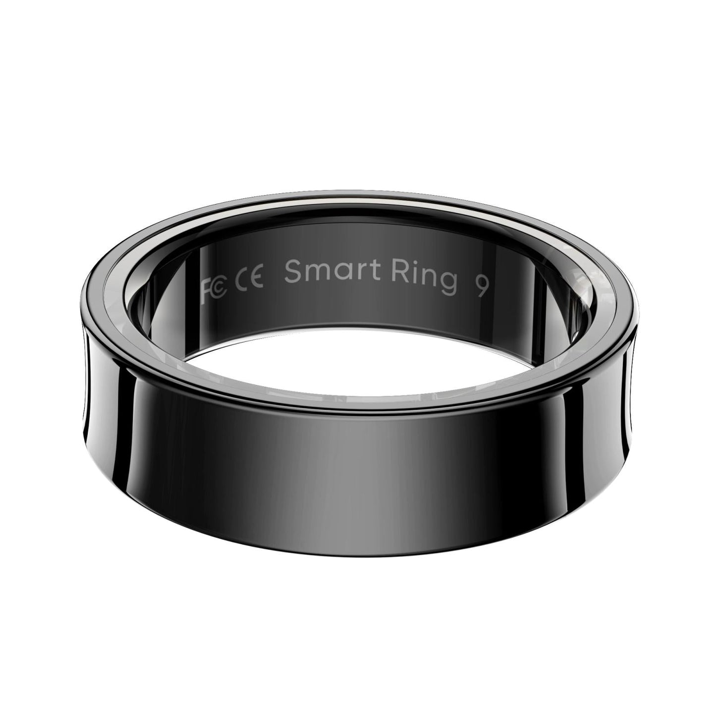 Smart Ring With Heart Rate Blood Oxygen Sleep Monitoring & Sports Modes - Size 8 - Silver