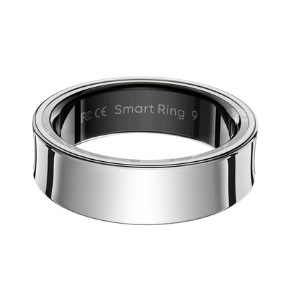Smart Ring With Heart Rate Blood Oxygen Sleep Monitoring & Sports Modes - Size 10 - Silver