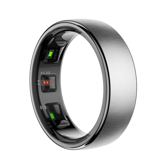 Smart Ring Size 14 Heart Rate Blood Oxygen Sleep Sports - Silver