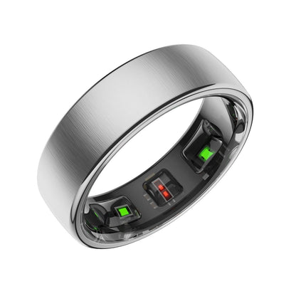 Smart Ring Size 14 Heart Rate Blood Oxygen Sleep Sports - Silver