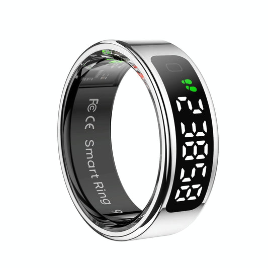 12 Size R11 Smart Ring Heart Rate Oxygen Sleep Sports - Silver