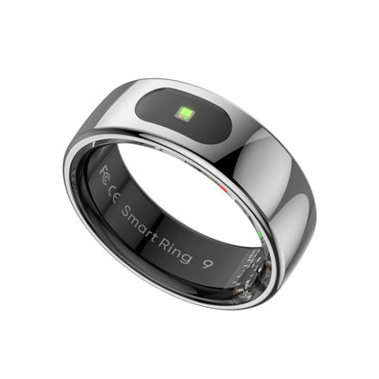 Smart Ring Heart Rate Blood Oxygen Sleep Sports Size 11 - Silver