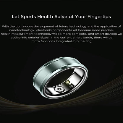 Smart Ring With Heart Rate Blood Oxygen And Sleep Monitoring - Size 20 - White