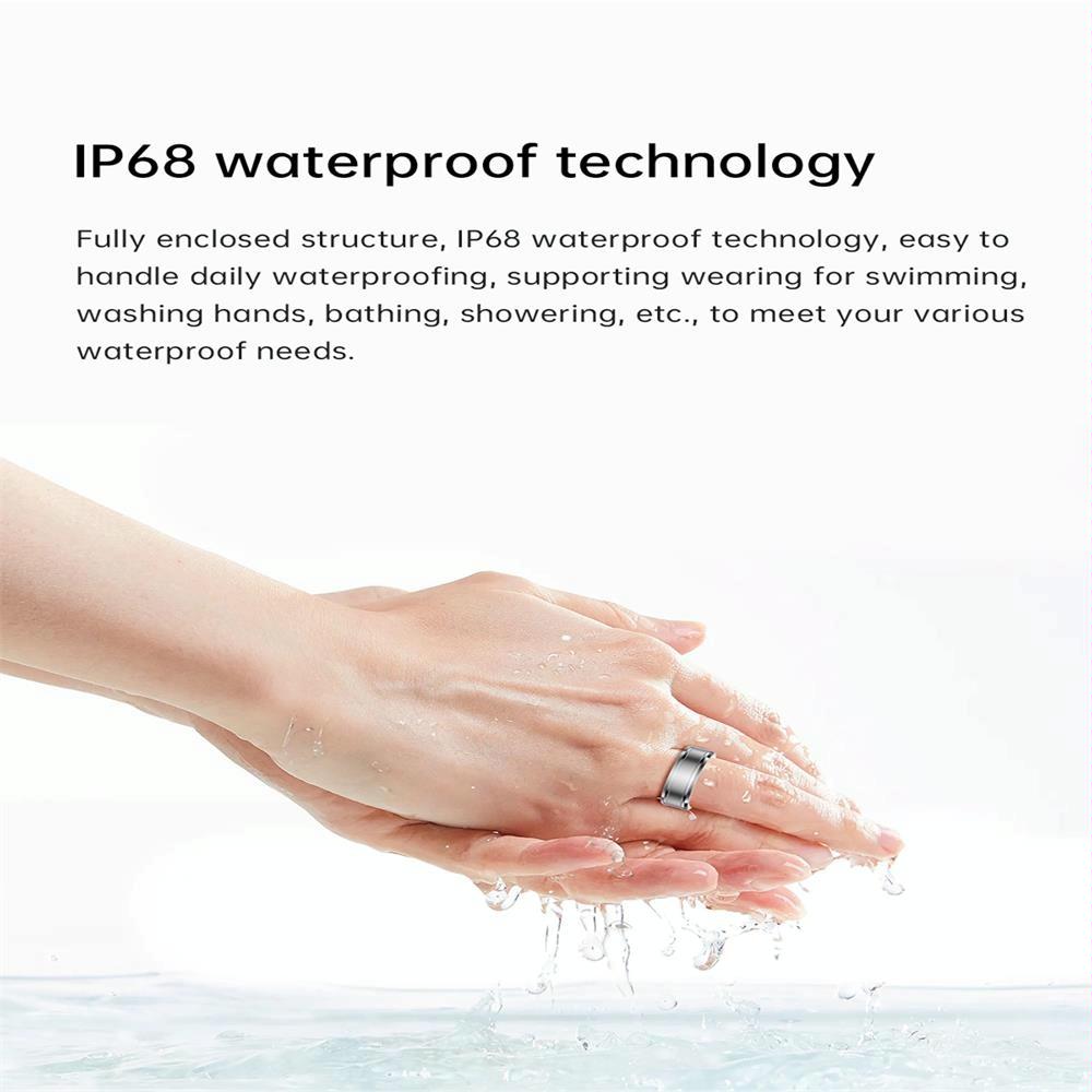 Smart Ring With Heart Rate Blood Oxygen And Sleep Monitoring - Size 20 - White